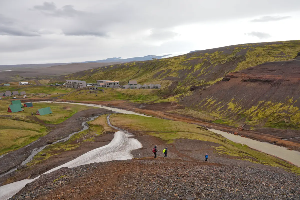 View from the top of the hill overlooking Highland Base