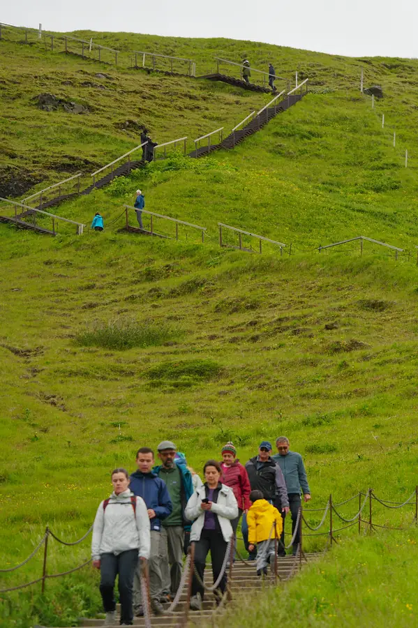 Hiking Trail Towards The Top of Waterfall
